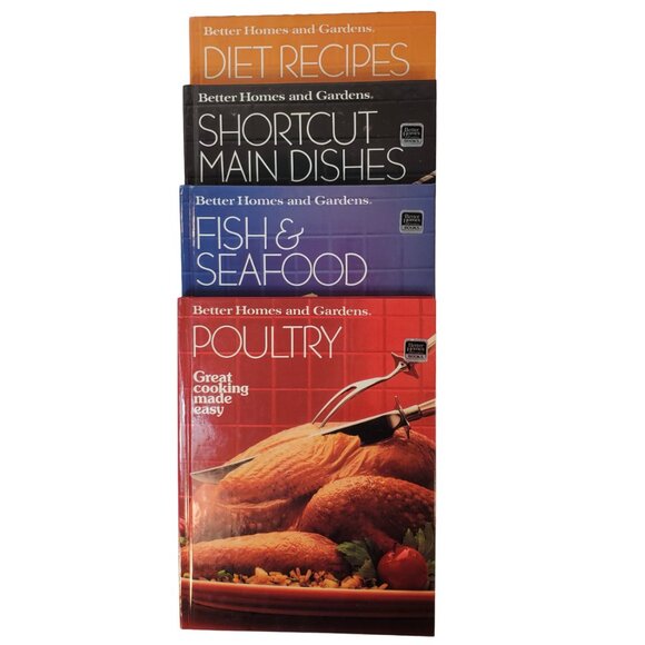 Better Homes & Gardens Cookbooks. Diet, Poultry, Fish, Main Dishes. Lot of 4 - Picture 1 of 9
